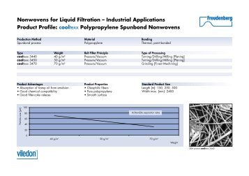 Spunbond nonwovens - Freudenberg Filtration Technologies