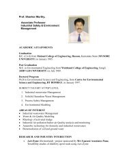 Prof. Shankar Murthy, Associate Professor Industrial ... - the Nitie