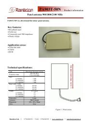 PA903T-50N Product information Panel antenna 900 ... - Rantelon