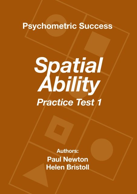 Spatial Ability - Practice Test 1 - Psychometric Success