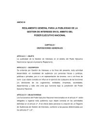 reglamento general para la publicidad de la gestion de intereses en ...