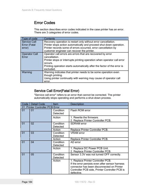 Printrex 980 Operator's Guide - TransAct