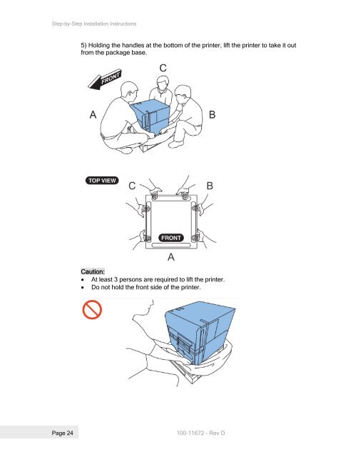 Printrex 980 Operator's Guide - TransAct