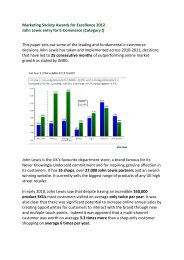 Ecommerce winner John Lewis.pdf - The Marketing Society