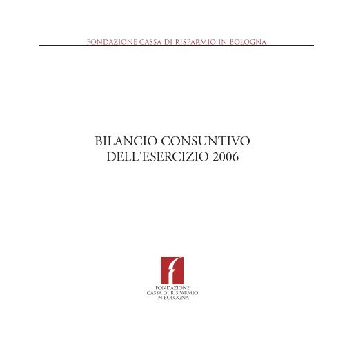 Scarica il Documento - Fondazione Carisbo