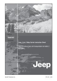 Jeep Baby Carrier Installation Instructions - Jeep World