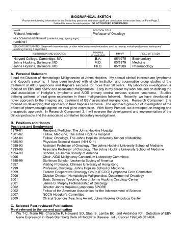 Richard Ambinder, M.D., Ph.D. - icmic