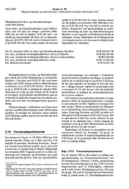 St.prp. nr. 63 - Statsbudsjettet