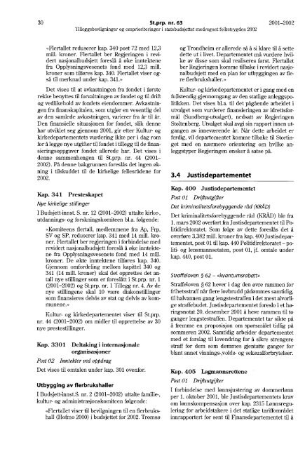 St.prp. nr. 63 - Statsbudsjettet