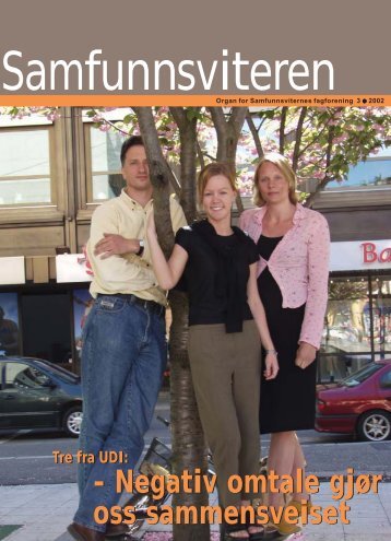 Samfunnsviteren 3/2002 - Samfunnsviterne