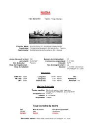 Tous les noms du navire - Swiss-Ships
