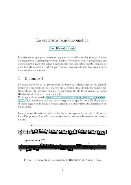 La escritura bandoneonÂ´Ä±stica