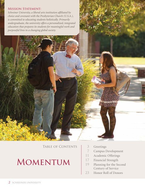 Momentum - Schreiner University