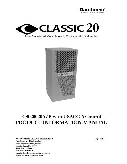 Air Conditioner 2000 - Dantherm