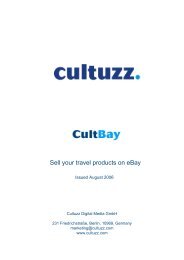 Sell your travel products on eBay - Cultuzz Digital Media GmbH