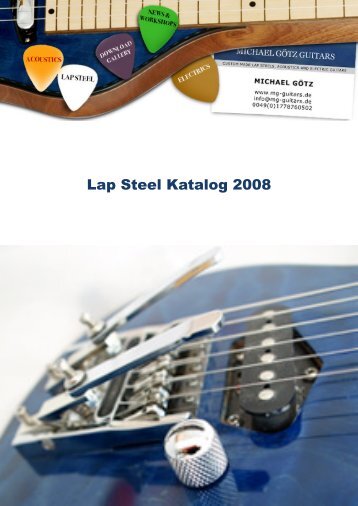 Lap Steel Katalog 2008 - MG-Guitars - Michael Götz