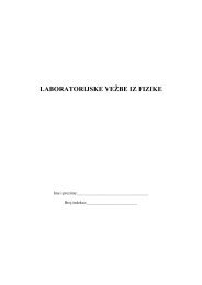 Praktikum iz fizike - Elektronski fakultet Nis