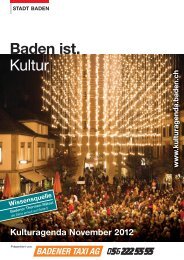 Baden ist. Kultur - Veranstaltungen - Baden