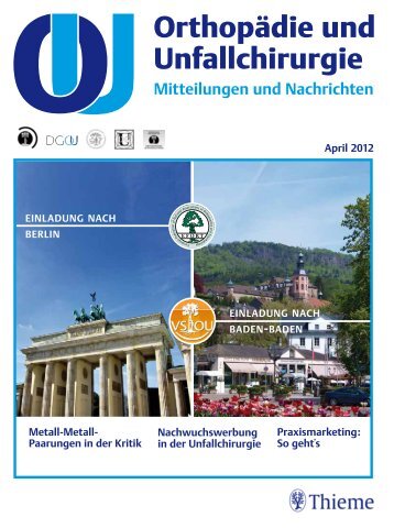 Orthopädie und Unfallchirurgie - Mitteilungen und Nachrichten 2/2012