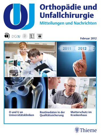 Orthopädie und Unfallchirurgie - Mitteilungen und Nachrichten 1/2012