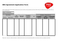 BR3 Agreement Application Form - PRS