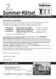 Sommer-Rätsel - Waldbronn