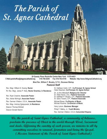 September 1, 2013 - the Parish of St. Agnes Cathedral