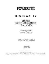 DigiMax IV Binary Protocol Appl. Manual - PowerTec