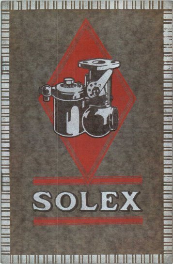 Solex MV and MH Catalogue