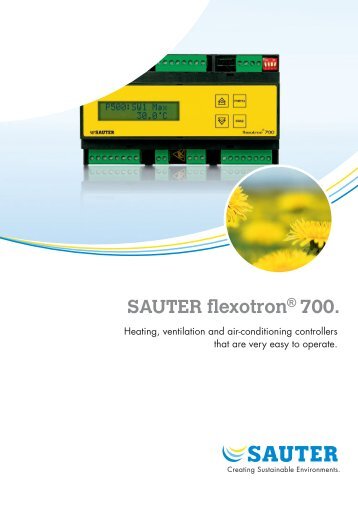 SAUTER flexotron® 700. - Sauter Automation AB