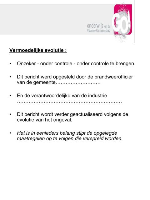 Intern noodplan scholengroep 23 (PDF formaat - 245 kB ... - BeSWIC