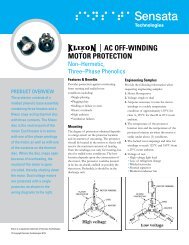 Thermal Protector from Texas Instruments - Sensata