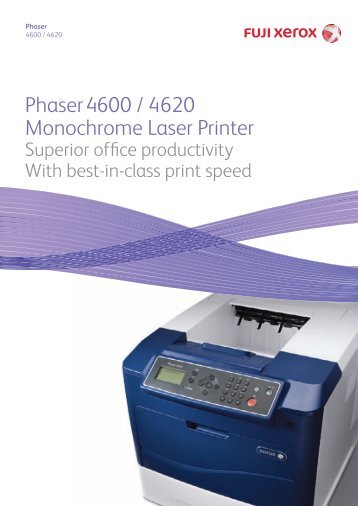 Phaser 4600 Product Brochure - Fuji Xerox