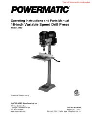 18-inch Variable Speed Drill Press - Powermatic