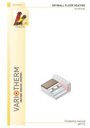 DRYWALL FLOOR HEATING - Technea