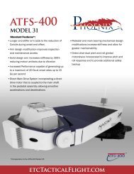 atfs-400 MODEL 31 - Tactical Flight Training Systems