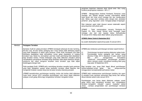 Laporan Maklum Balas Daripada Perbendaharaan Malaysia Ke ...