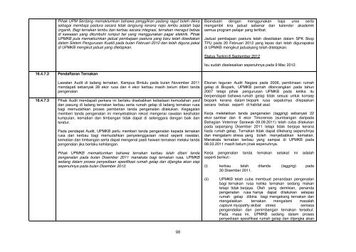 Laporan Maklum Balas Daripada Perbendaharaan Malaysia Ke ...