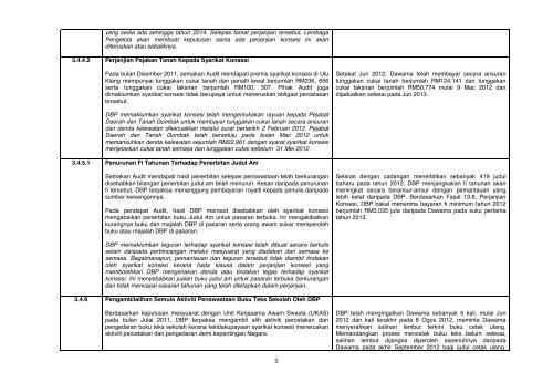 Laporan Maklum Balas Daripada Perbendaharaan Malaysia Ke ...