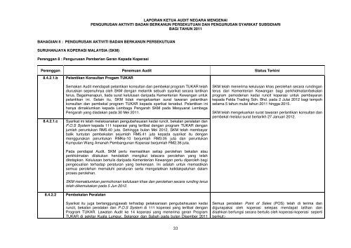 Laporan Maklum Balas Daripada Perbendaharaan Malaysia Ke ...