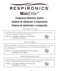 Compressor Nebulizer System Système de ... - Apria Healthcare