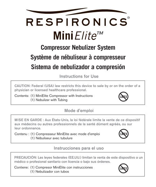 Compressor Nebulizer System Système de Apria Healthcare