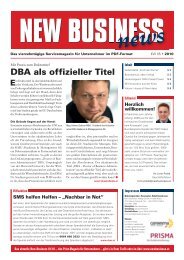 DBA als offizieller Titel - NEW BUSINESS News