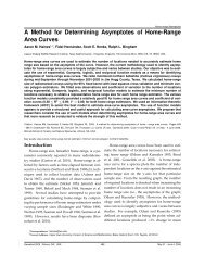 A Method for Determining Asymptotes of Home-Range Area Curves