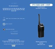 PT-7200 UHF / VHF - Team Electronic