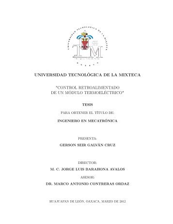 control retroalimentado de un mÃ³dulo termoelÃ©ctrico - Universidad ...