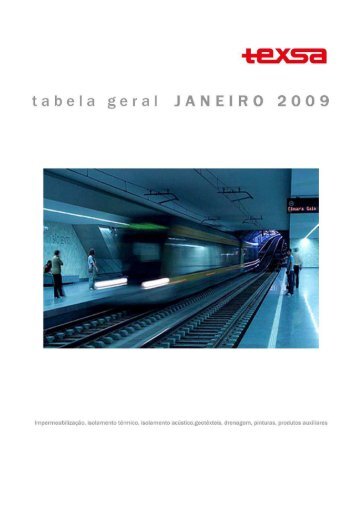 Tabela Geral Janeiro 2009 - Texsa