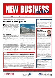 Weltweit erfolgreich - NEW BUSINESS News