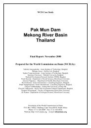 Case Study: Pak Mun Dam, Mekong River Basin, Thailand - AECEN