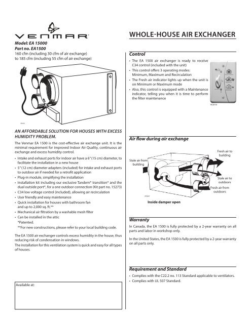 EA 1500 - Venmar